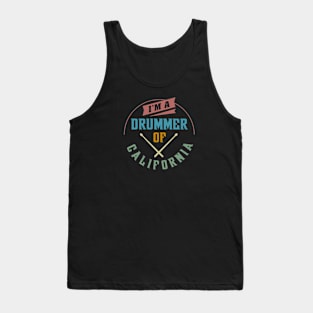 DRUMMER OF CALIFORNIA Tank Top